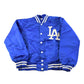 Vintage 1980s Pyramid Los Angeles Dodgers MLB Satin Bomber Youth M