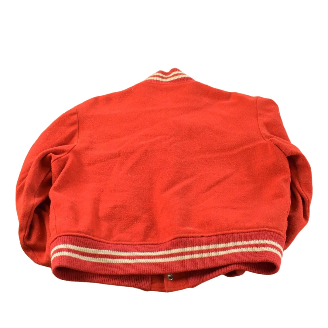 Vintage 1970s NH Chatnam Chenille Patch Collegiate Wool Varsity Letterman Jacket Men's L
