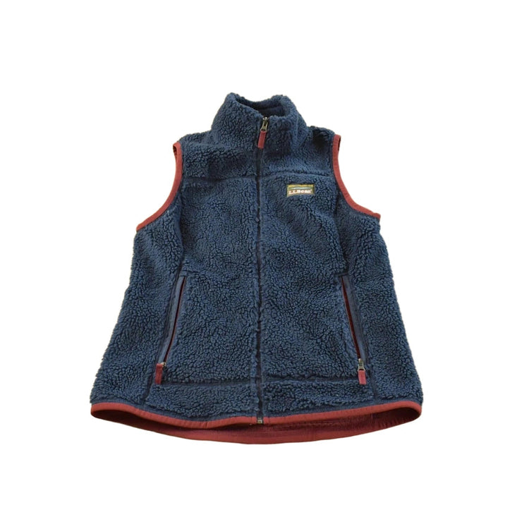 Vintage Y2K LL Bean Deep Pile Full Zip Fleece Outdoorsman Vest Jacket Men's Men's Small