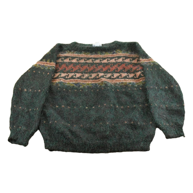 Vintage 1990s Canaan Mountain Mohair Wool Knit Sweater Men's Medium