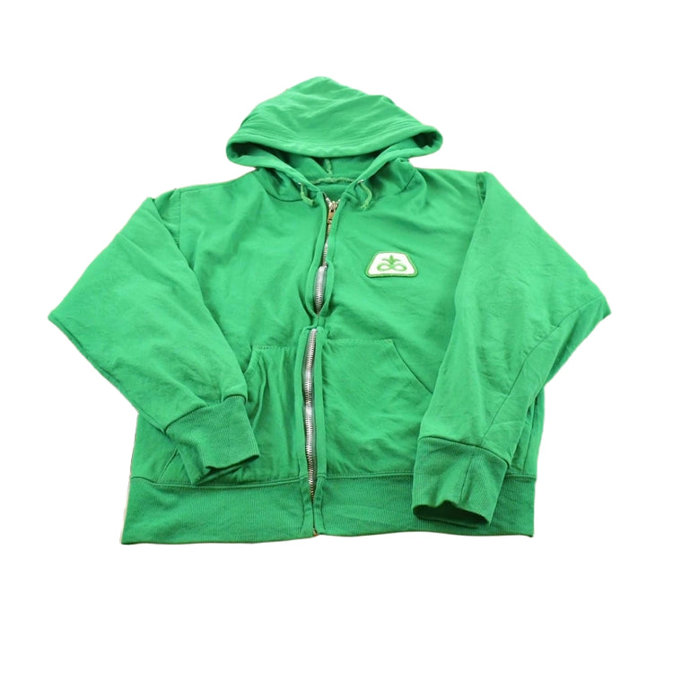 Vintage 1980s Pioneer Seeds Thermal Lined Hoodie Full Zip Sweatshirt Men's S