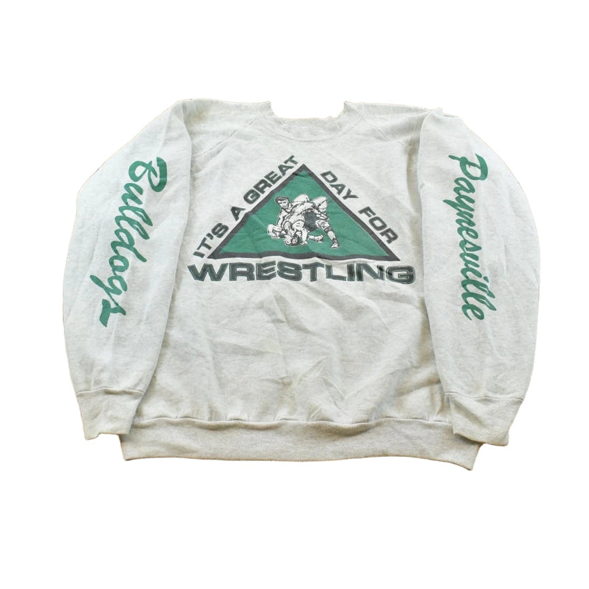 Vintage 1990s Paynesville Bulldogs Wrestling Crewneck Sweatshirt Men's L