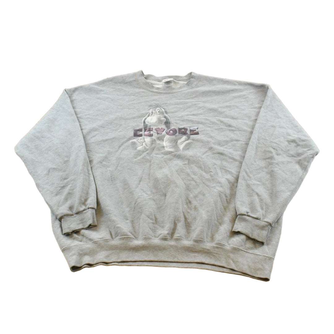 Vintage 1990s Eeyore Winnie The Pooh Walt Disney Crewneck Sweatshirt Men's 2XL