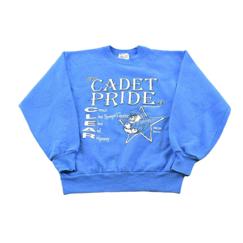 Vintage 2000 Cadet Pride Souvenir Crewneck Sweatshirt Youth L