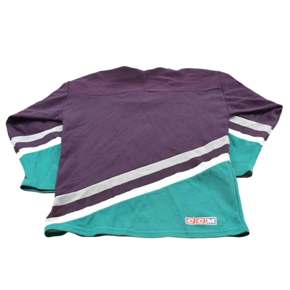 Vintage 1990s CCM Anaheim Mighty Ducks NHL Hockey Jersey Youth L Men's Large