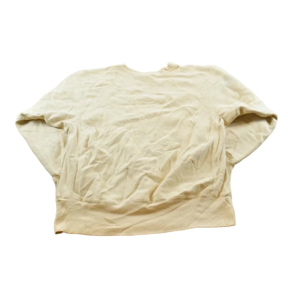 Vintage 1990s Champion Reverse Weave Beige Blank Sweatshirt Men's M / Made in USA / 90s Streetwear / Basic Layering Essential from propervintagecanada