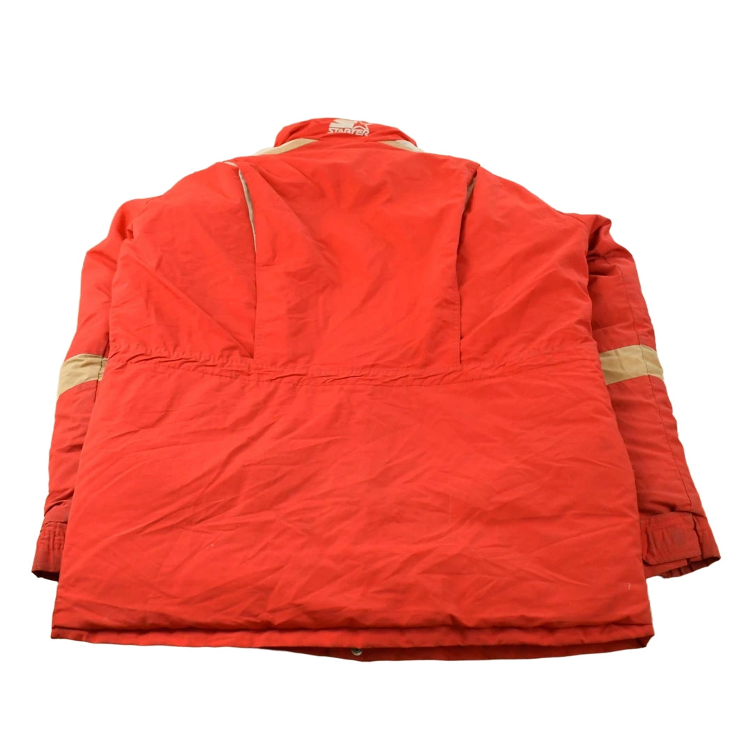 Vintage 1980s San Francisco 49ers Starter NFL Down Parka Jacket Men's Medium
