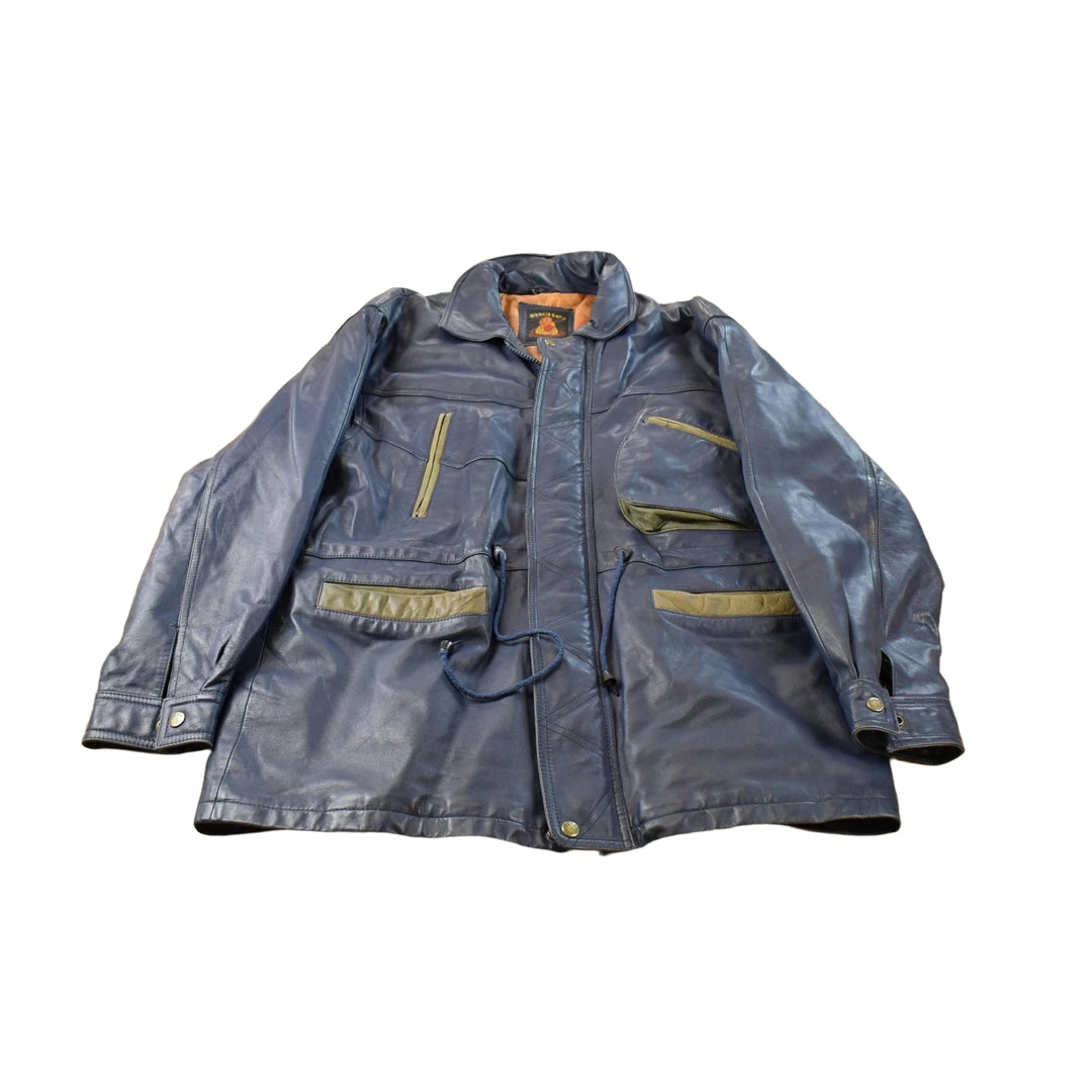 Vintage 1990s Phase 3 Leather Field Jacket Men's Medium