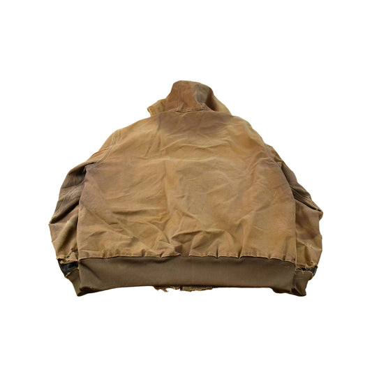 Vintage 1990s Distressed Carhartt Hooded Jacket Men's XL