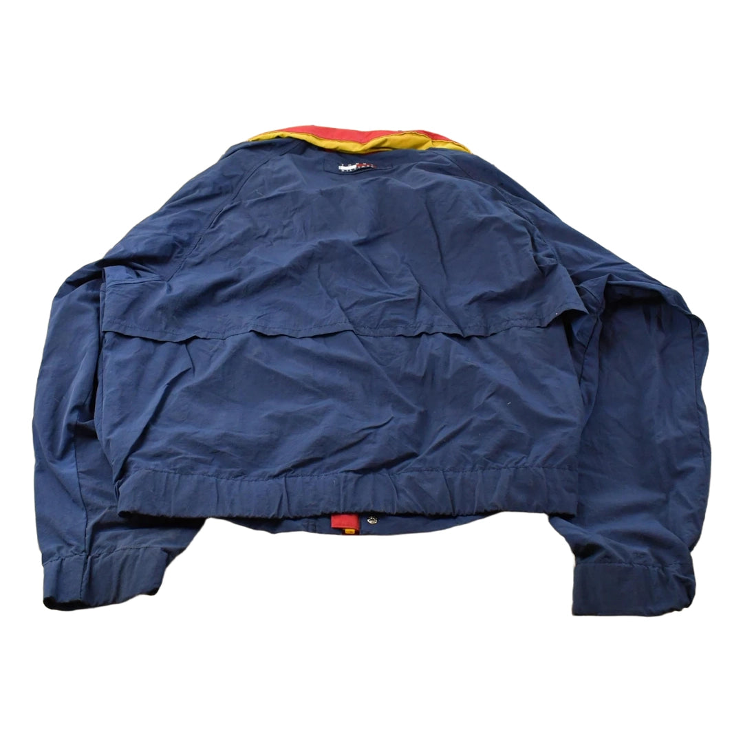 Vintage 1990s Tommy Hilfiger Sleeve Spell Out Windbreaker Jacket Men's XL