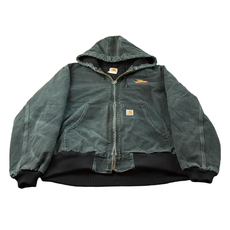 Vintage 1990s Carhartt Hooded Work Jacket Men's L