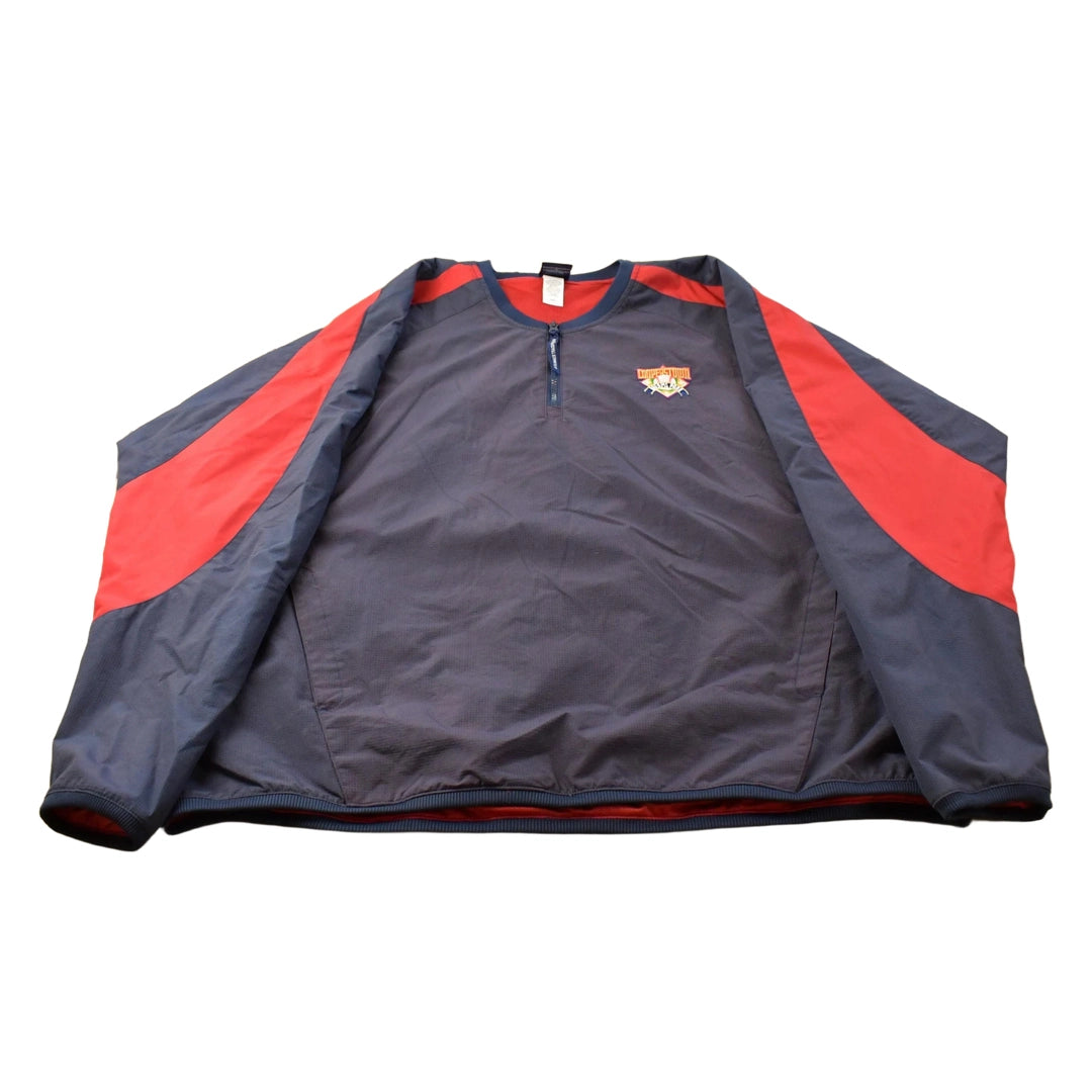 Vintage 2000s Cooperstown MLB Pullover Baseball Windbreaker Jacket Men's 2XL