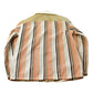 Vintage 1980s John Meyer Striped Button Up Shirt Jacket Women's M