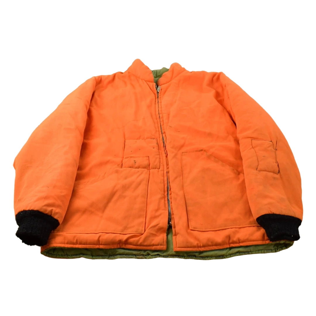 Vintage 1980s Tree Camo Reversible Hunting Jacket Men's L