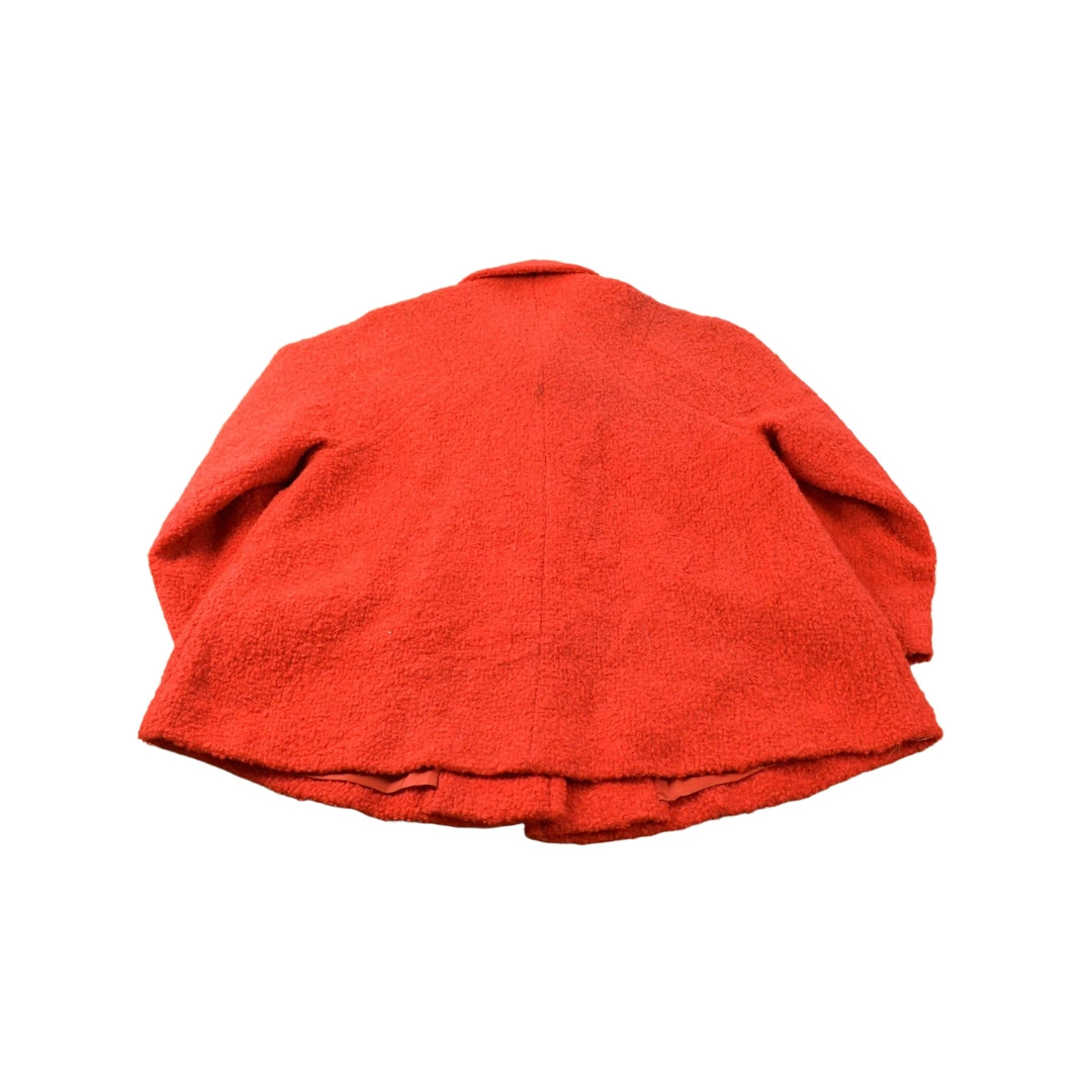 Vintage 1980s Shaggy Button Up Blouson Jacket Women's M