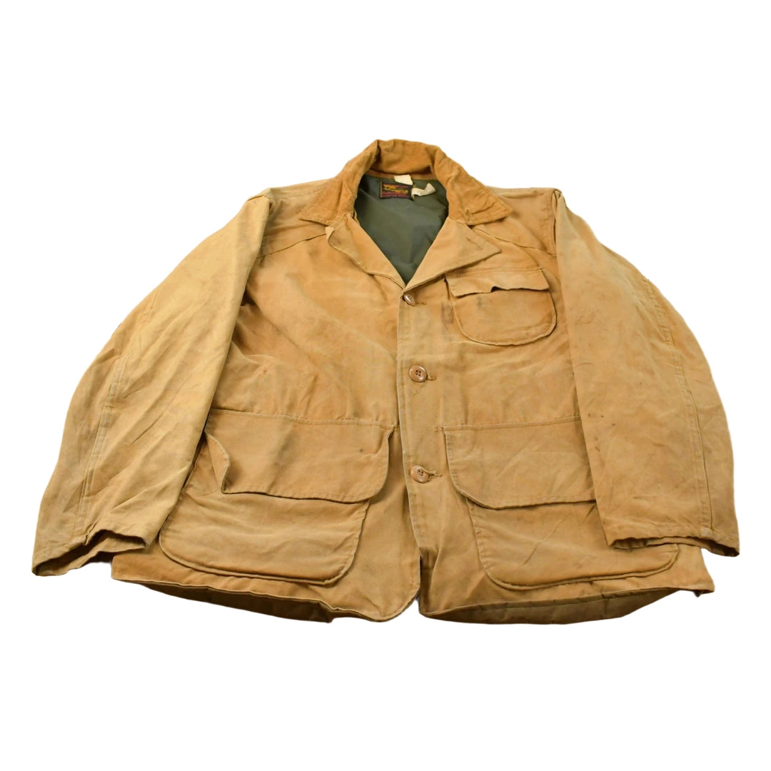 Vintage 1960s Outdoors Adventure Canvas Hunting Jacket Men's Large