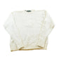 Vintage 1990s Polo Ralph Lauren Embroidered Crest Logo Cotton Knit Crewneck Sweater Women's M