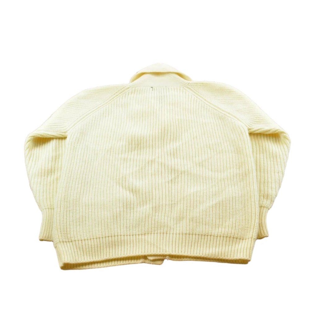Vintage 1980s Damon Shawl Collar Acrylic Knit Button Up Cardigan Sweater Men's L