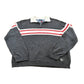 Vintage 1990s Tommy Hilfiger Striped Quarter Zip Knit Sweater Men's L