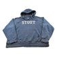 Vintage 2000s Champion Reverse Weave University Of Wisconsin Stout Hoodie Sweatshirt Men's 2XL