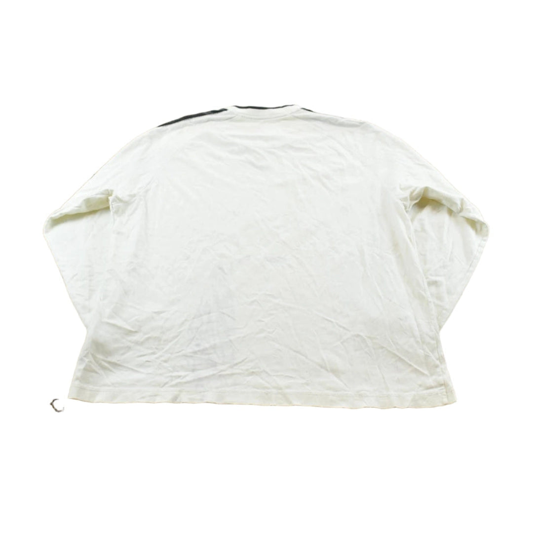 Vintage Y2K Nike Embroidered Logo Center Check Raglan Long Sleeve Shirt Men's XL