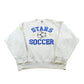 Vintage 1990s Stars Soccer Embroidered Crewneck Sweatshirt Men's M