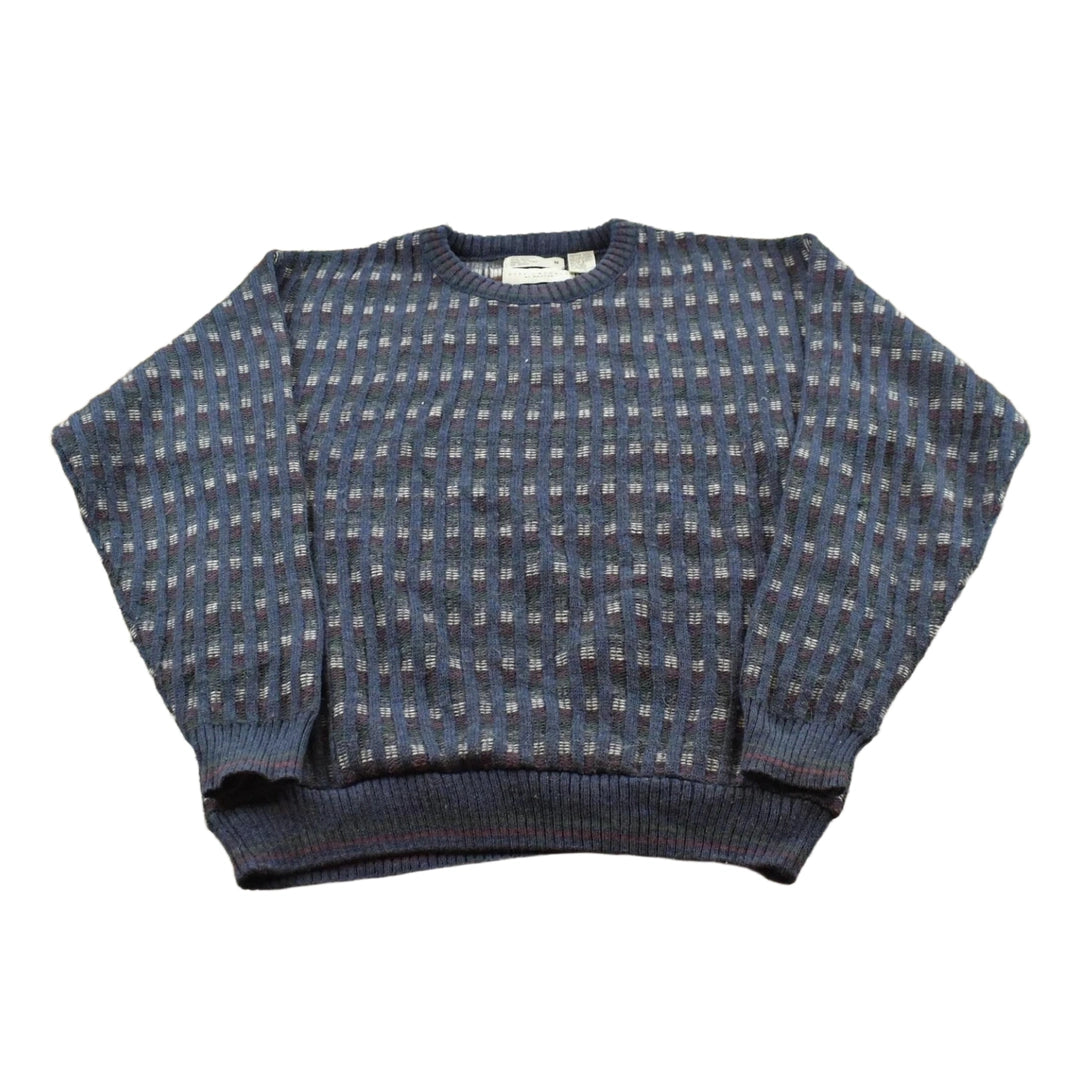 Vintage 1990s City Casuals Haggar Acrylic Wool Knit Crewneck Sweater Men's M