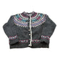 Vintage 1990s Woolrich Abstract Wool Knit Button Up Cardigan Sweater Women's L