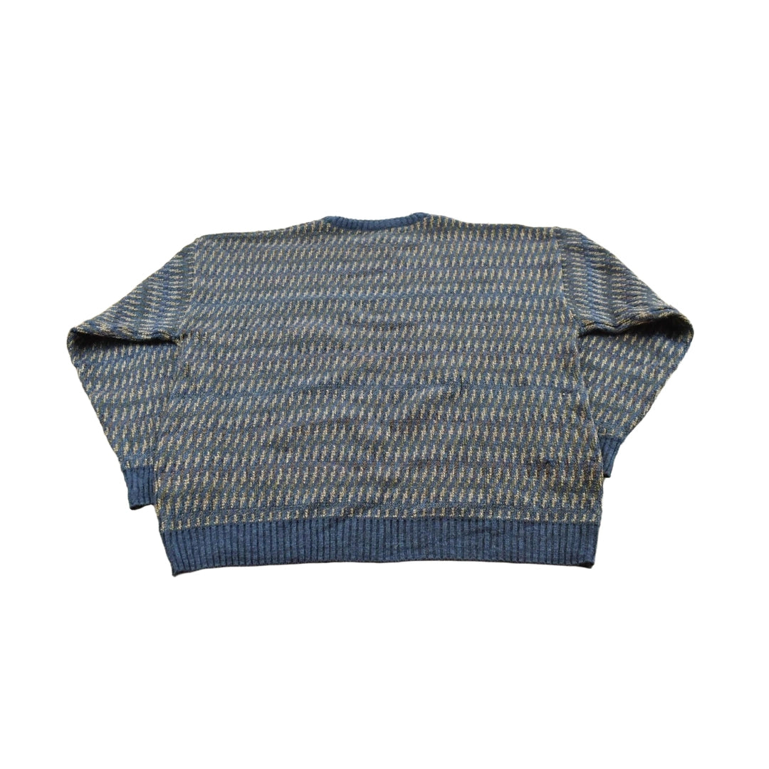 Vintage 1990s Geoffrey Beene Acrylic Knit Crewneck Sweater Men's L