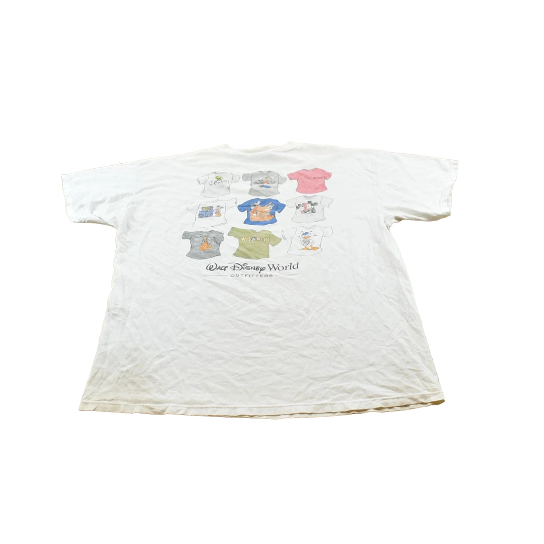 Vintage 1990s Disney Walt Disney World Outfitters Mickey Mouse Tee Graphic T-Shirt Men's 2XL