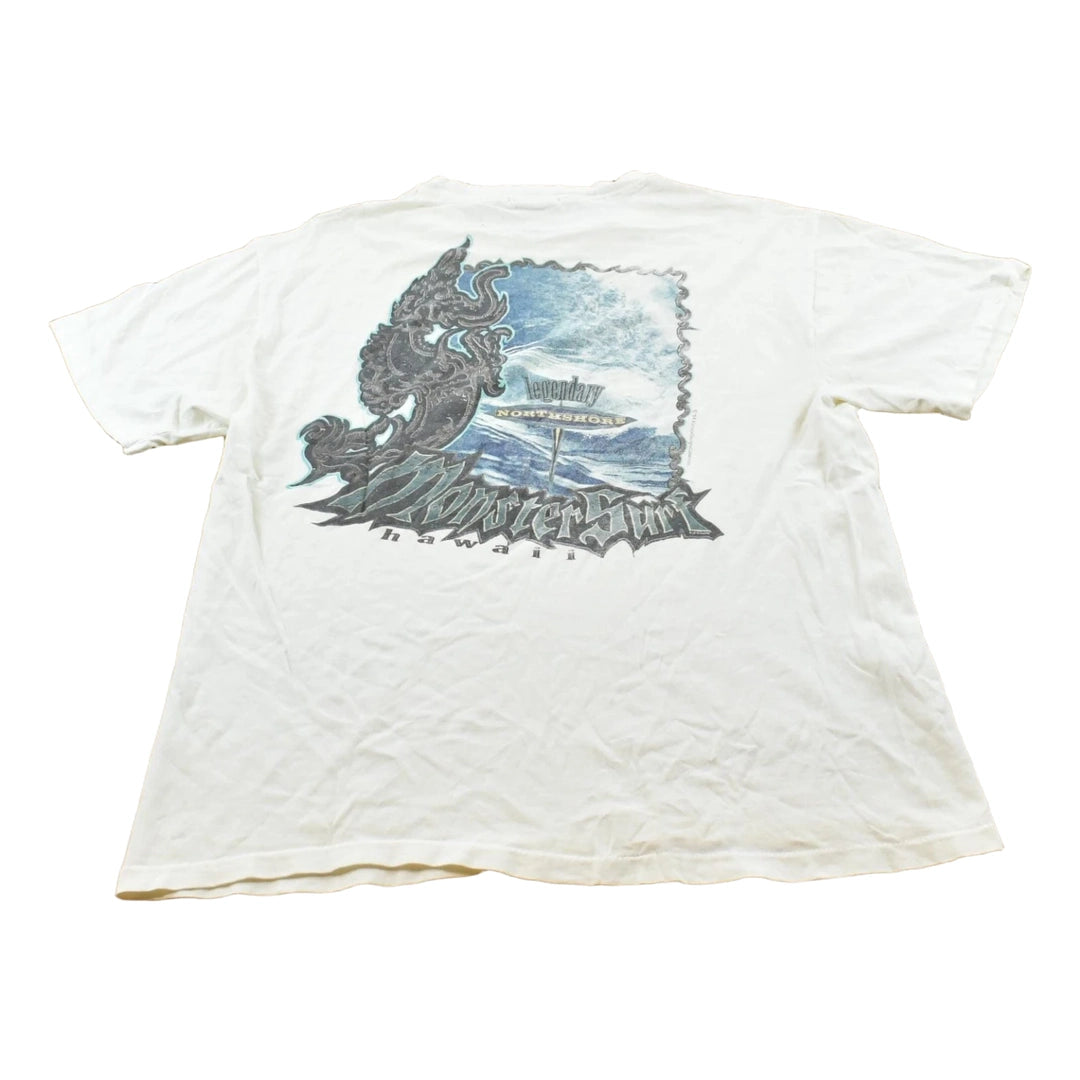 Vintage 1994 Monster Surf Legendary Northshore Hawaii Surfing T-Shirt Men's L