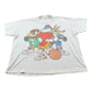 Vintage 1993 Bugs Bunny Taz Wile E Coyote Hip Hop Looney Tunes Cartoon T-Shirt Men's XL