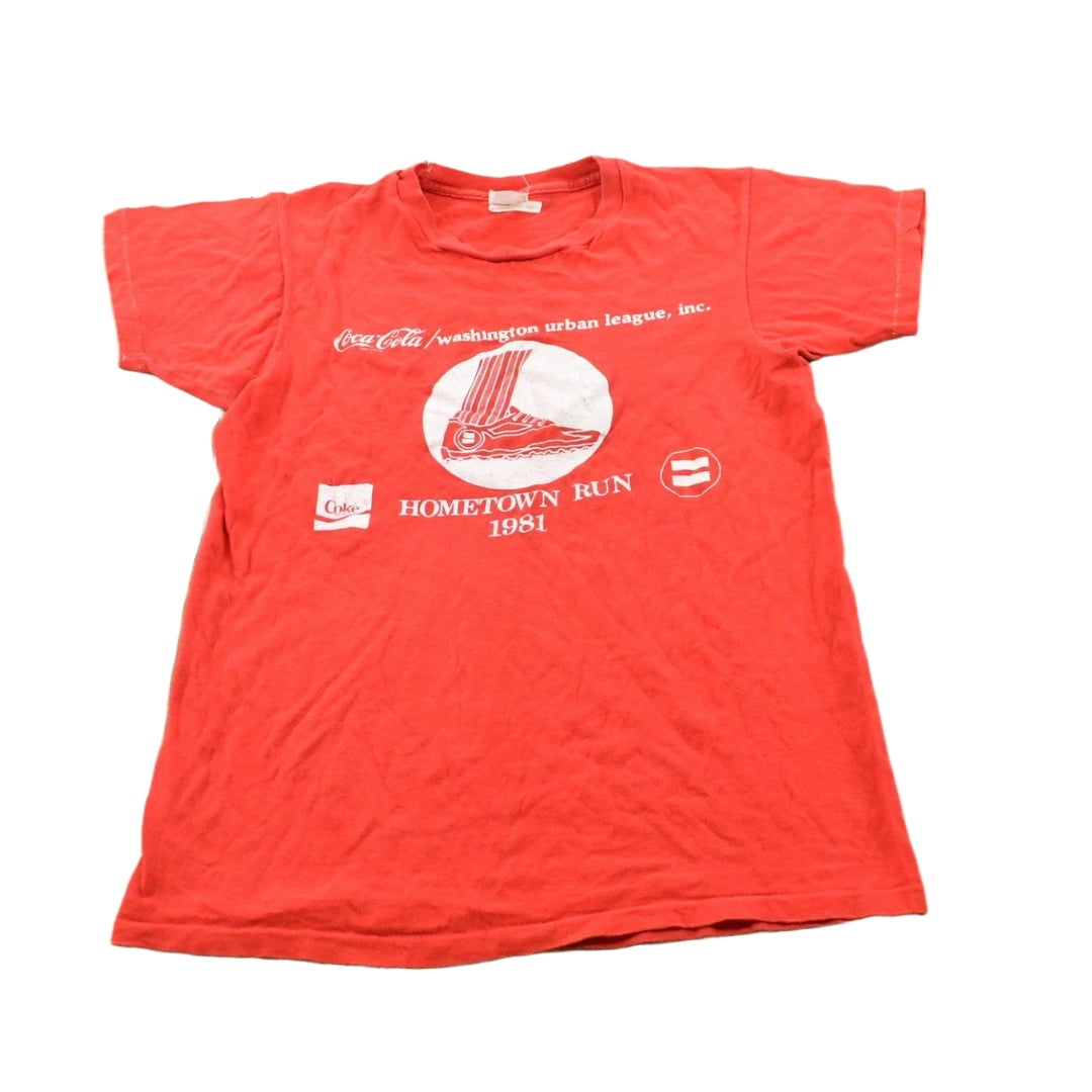 Vintage 1981 Coca-Cola Washington Urban League Hometown Run Marathon T-Shirt Men's S