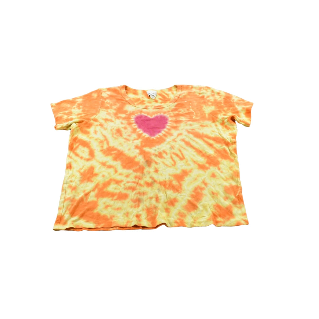 Vintage 1990s Fashion Bug Tie Dye Heart T-Shirt Women's 2XL