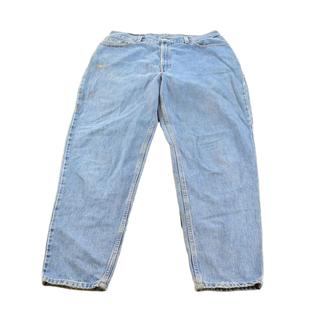 Vintage 2000s Levi's 550 Relaxed Fit Tapered Leg Denim Blue Jeans Women's 33 x 30.5