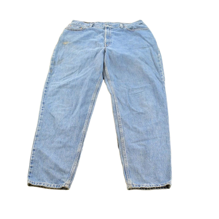 Vintage 2000s Levi's 550 Relaxed Fit Tapered Leg Denim Blue Jeans Women's 33 x 30.5