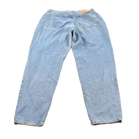 Vintage 2000s Levi's 550 Relaxed Fit Tapered Leg Denim Blue Jeans Women's 33 x 30.5