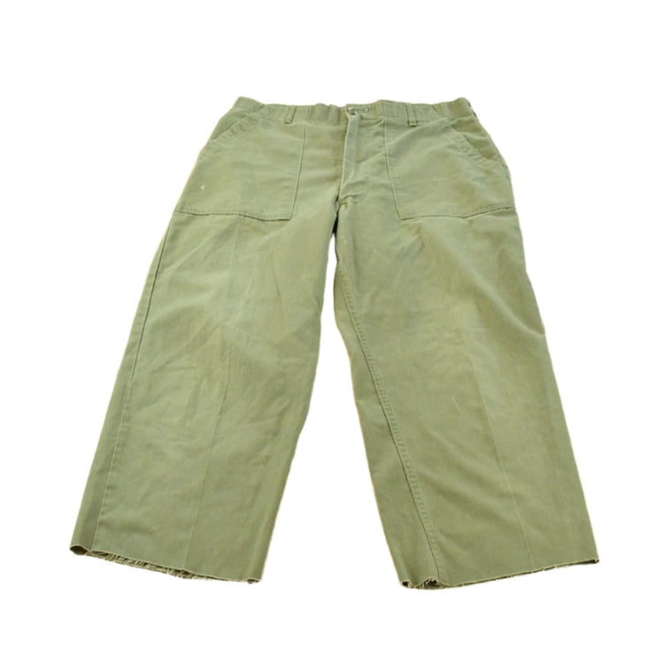 Vintage 1970s Military OG 507 Army Fatigue Pants Men's 33 x 25