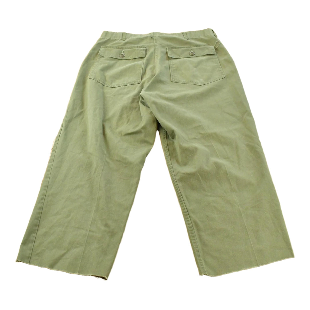 Vintage 1970s Military OG 507 Army Fatigue Pants Men's 33 x 25