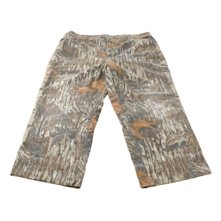 Vintage 1990s Duxbak Quilt Lined Forest RealTree Camo Hunting Pants Men's 41 x 27