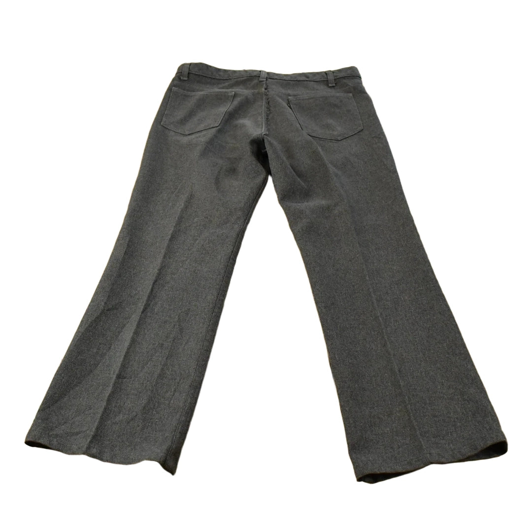 Vintage 1970s Levi's Slacks Pleated Flare Bell Bottom Pants Men's 34 x 28