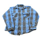 Vintage 1990s Blue Buffalo Check Plaid Flannel Button Up Shirt Men's M