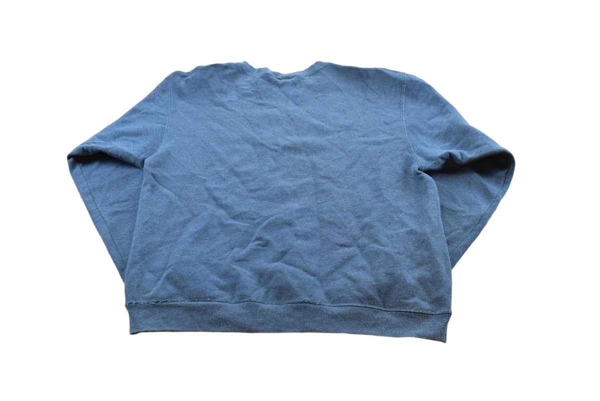 Vintage 1990s Blank Blue Crewneck Sweatshirt Men's M