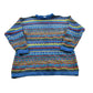 Vintage 1980s Best United Garment Company Striped Acrylic Knit Sweater Women's M
