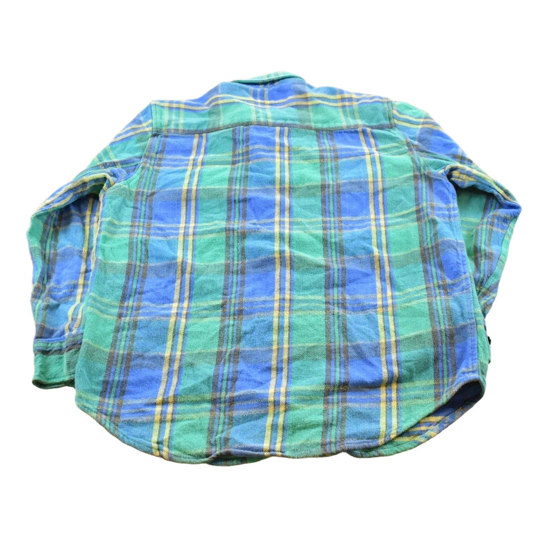 Vintage 1990s Coleman Outdoors Plaid Flannel Button Up Shirt Men's XL Men's Medium