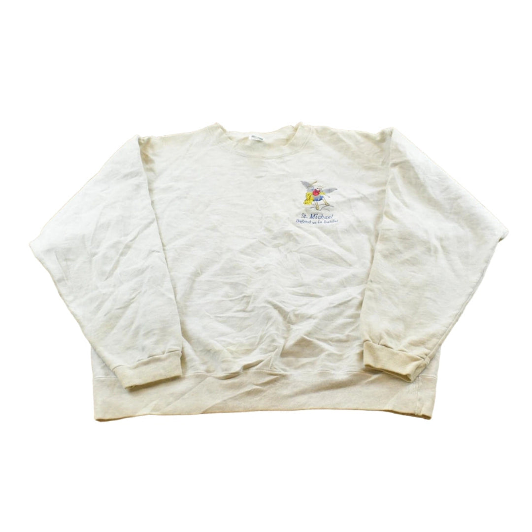 Vintage 1990s St Michael Embroidered Crewneck Sweatshirt Men's XL