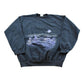 Vintage 1990s Snowy Winter Town Scene Graphic Crewneck Sweatshirt Men's M