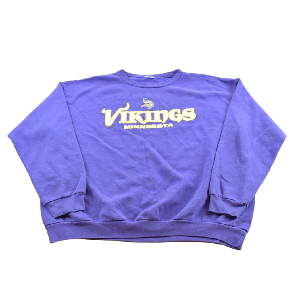 Vintage 1990s Minnesota Vikings NFL Football Crewneck Sweatshirt Men's XL