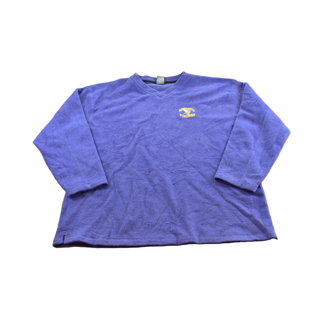 Vintage 1990s Minnesota Vikings NFL Football Fleece Crewneck Sweatshirt Men's XL