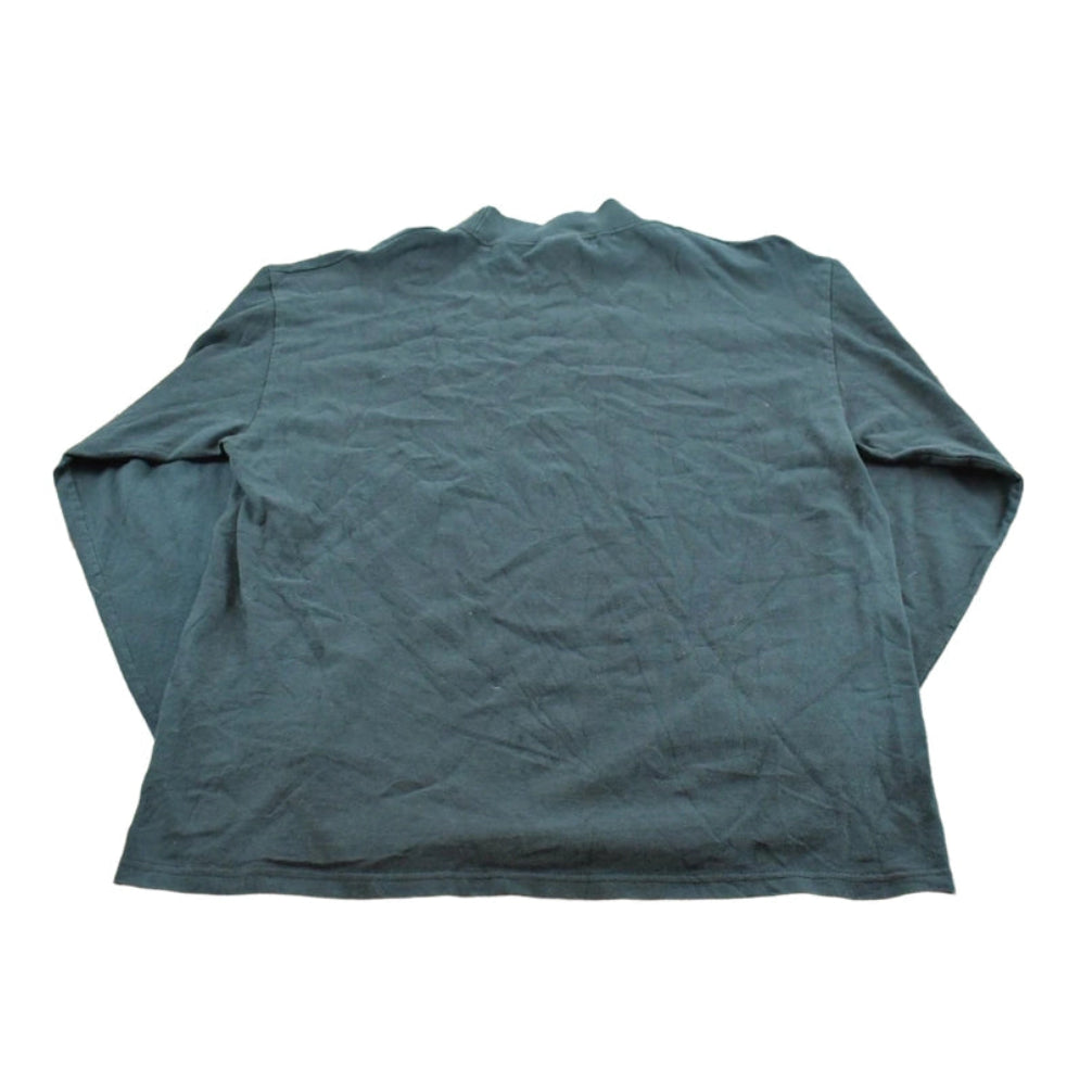 Vintage 1990s Chevrolet Logo Embroidered Promotional Mock Neck Long Sleeve T-Shirt Men's L